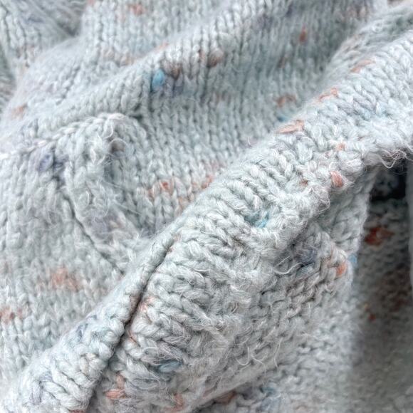 Urban Outfitters BDG Ryleigh Chunky Knit Pullover V-Neck Sweater Blue Size Large - Picture 6 of 11